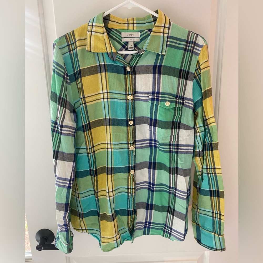 J.Crew Flannel Boy Fit